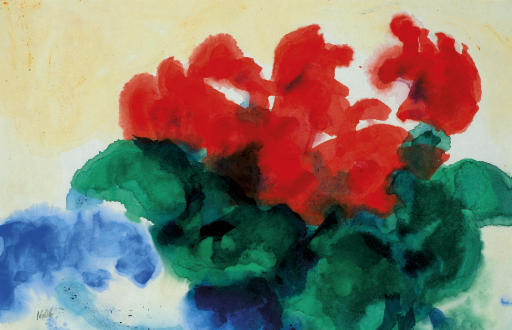 Wikioo.org - The Encyclopedia of Fine Arts - Painting, Artwork by Emile Nolde - Cyclamen