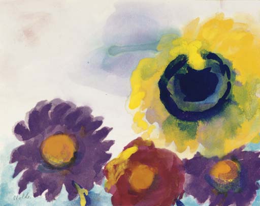 Wikioo.org - Bách khoa toàn thư về mỹ thuật - Vẽ tranh, Tác phẩm nghệ thuật Emile Nolde - Flowers