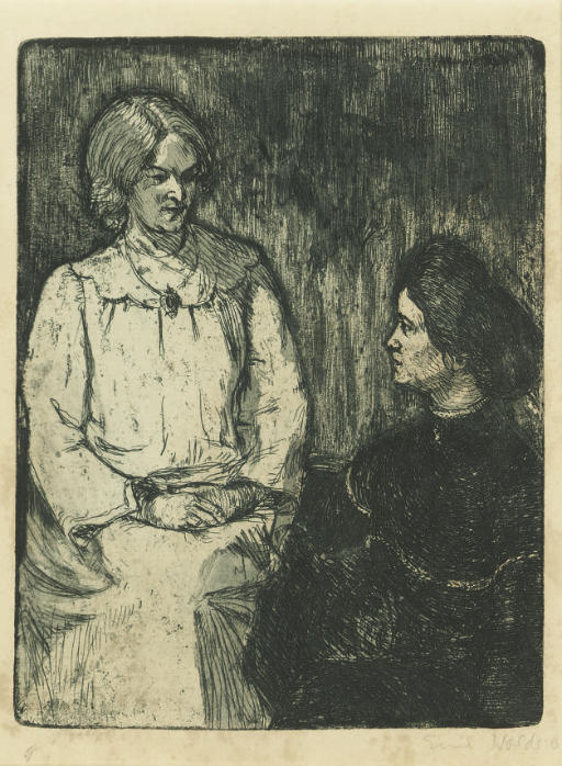 WikiOO.org - Encyclopedia of Fine Arts - Malba, Artwork Emile Nolde - Girlfriends