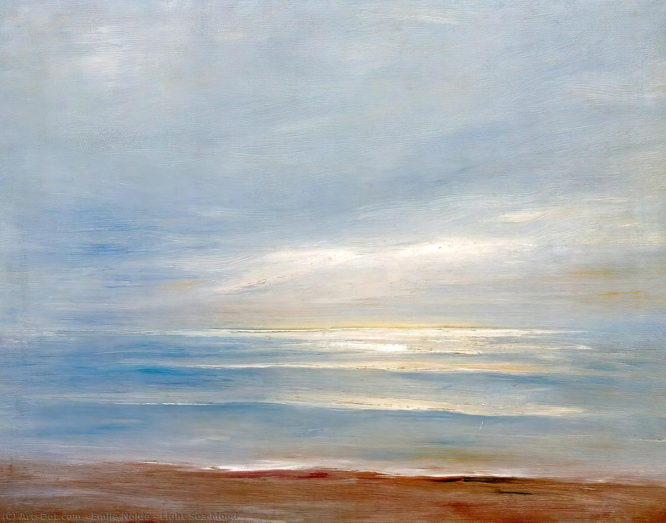 Wikoo.org - موسوعة الفنون الجميلة - اللوحة، العمل الفني Emile Nolde - Light Sea Mood