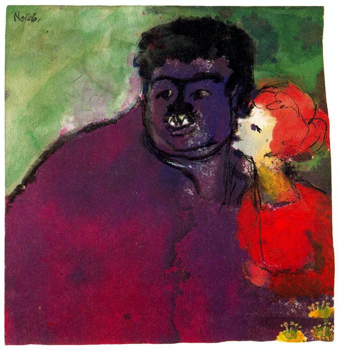 Wikioo.org - The Encyclopedia of Fine Arts - Painting, Artwork by Emile Nolde - Mismatched Couple