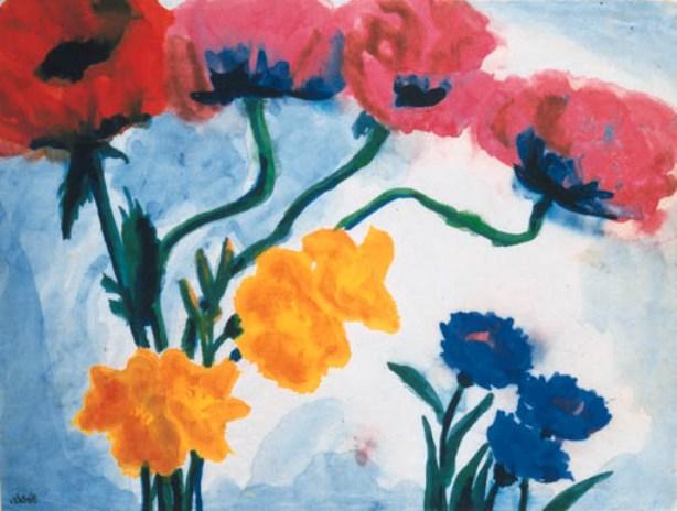 Wikioo.org - The Encyclopedia of Fine Arts - Painting, Artwork by Emile Nolde - Poppies