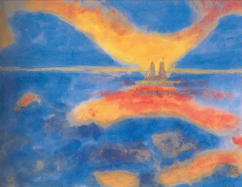 Wikioo.org – L'Enciclopedia delle Belle Arti - Pittura, Opere di Emile Nolde - rosso cloud