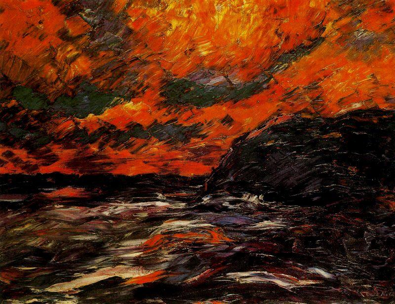 Wikioo.org - The Encyclopedia of Fine Arts - Painting, Artwork by Emile Nolde - Sea in autumn IX