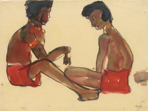 WikiOO.org - Encyclopedia of Fine Arts - Malba, Artwork Emile Nolde - Sudseeinsulaner 1