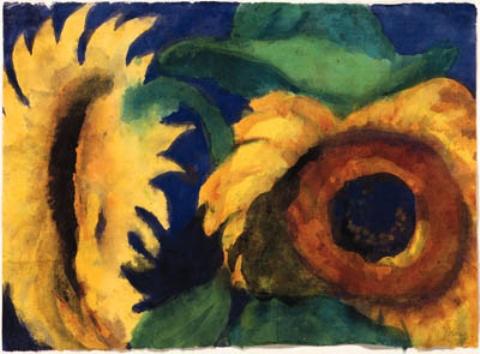Wikioo.org - The Encyclopedia of Fine Arts - Painting, Artwork by Emile Nolde - Sunflowers 2
