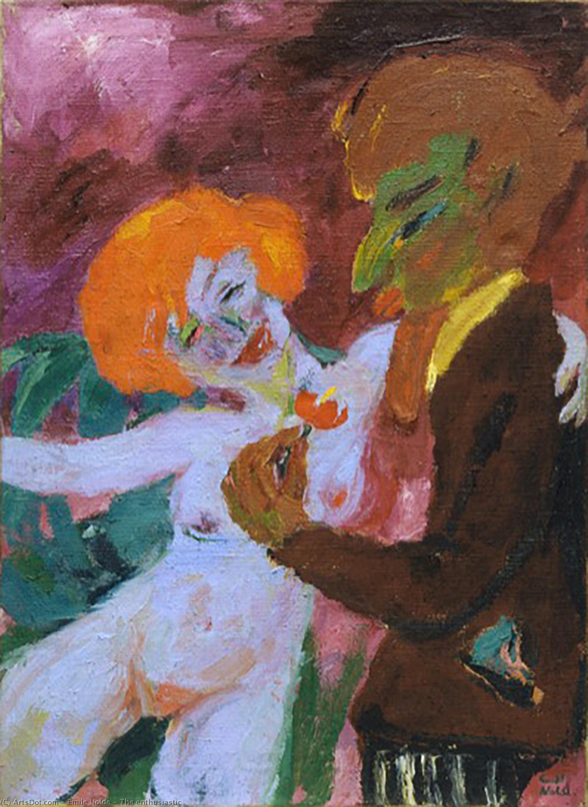 Wikioo.org - The Encyclopedia of Fine Arts - Painting, Artwork by Emile Nolde - The enthusiastic