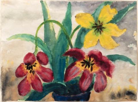 WikiOO.org - Enciklopedija dailės - Tapyba, meno kuriniai Emile Nolde - Tulips