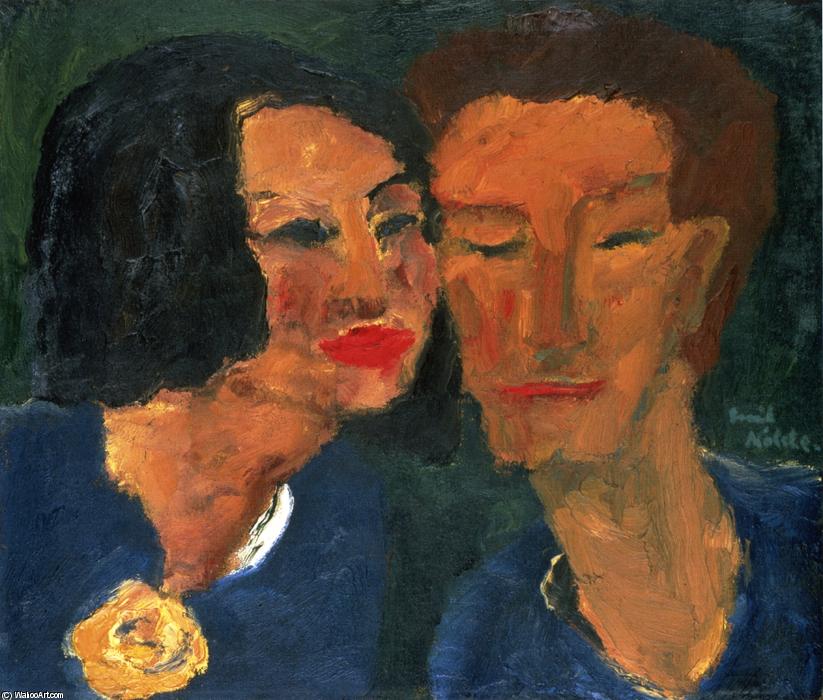 Wikioo.org - The Encyclopedia of Fine Arts - Painting, Artwork by Emile Nolde - Young Couple