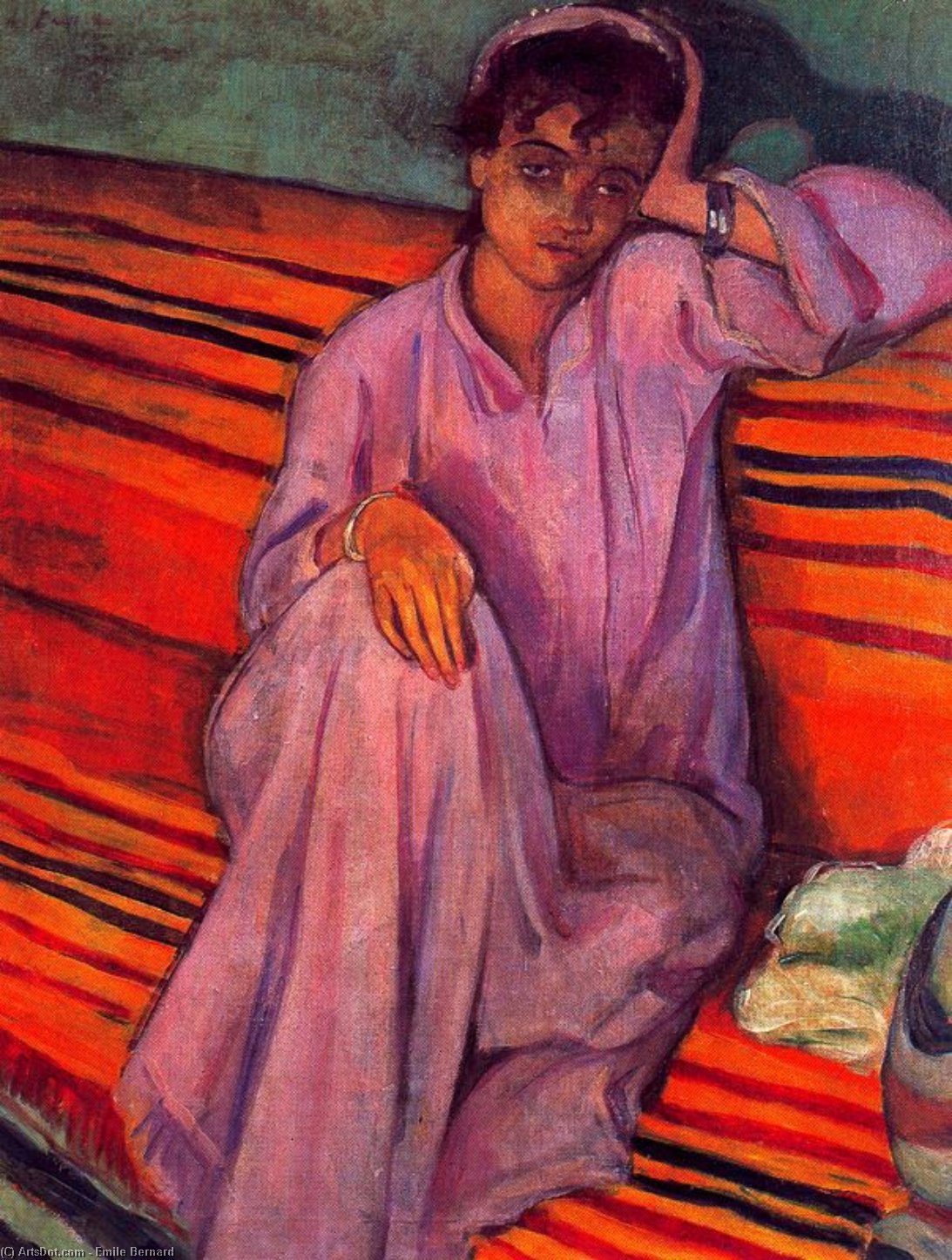 WikiOO.org - Encyclopedia of Fine Arts - Maleri, Artwork Emile Bernard - African woman