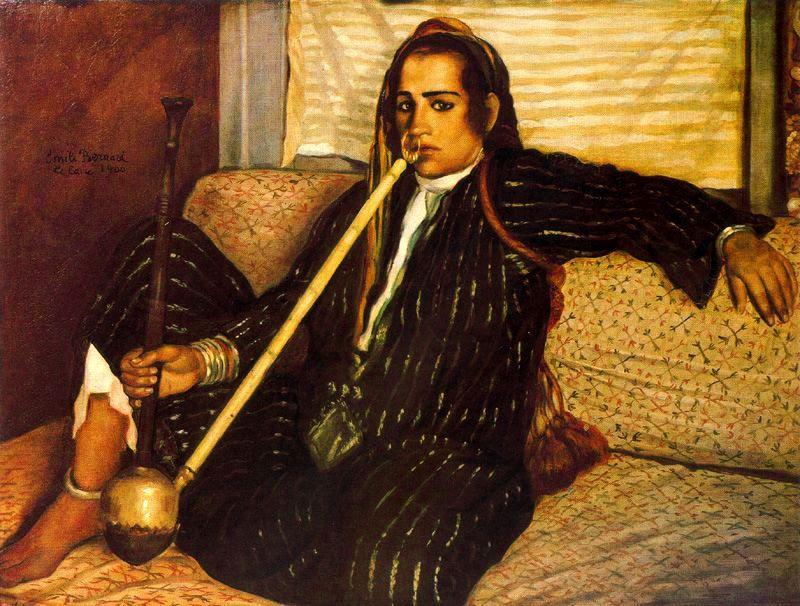 Wikioo.org - The Encyclopedia of Fine Arts - Painting, Artwork by Emile Bernard - Hashish smoker