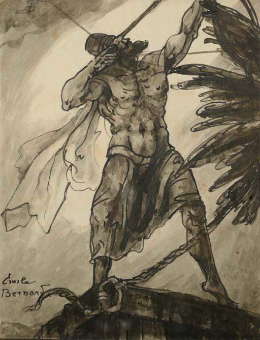 WikiOO.org - Encyclopedia of Fine Arts - Maľba, Artwork Emile Bernard - The Archer