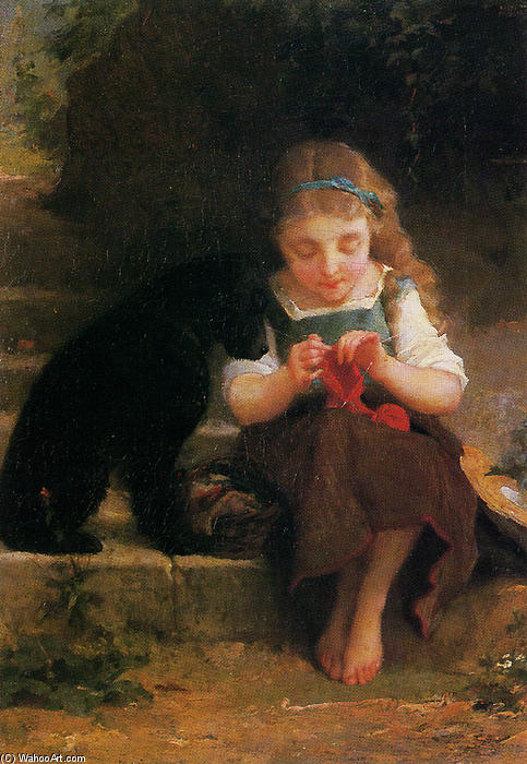 Wikioo.org - The Encyclopedia of Fine Arts - Painting, Artwork by Emile Munier - Best of Friends
