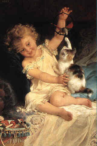 Wikioo.org - The Encyclopedia of Fine Arts - Painting, Artwork by Emile Munier - Catch