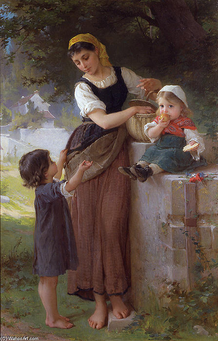 WikiOO.org - Encyclopedia of Fine Arts - Lukisan, Artwork Emile Munier - May I Have One Too
