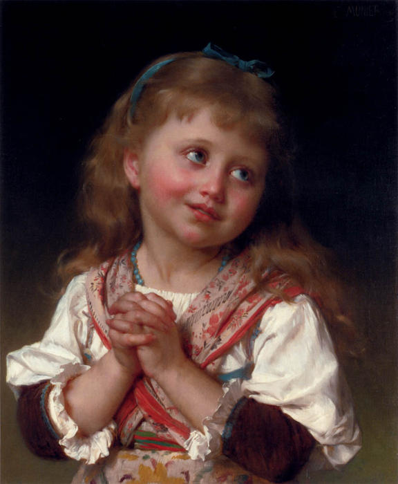 Wikioo.org - The Encyclopedia of Fine Arts - Painting, Artwork by Emile Munier - May I