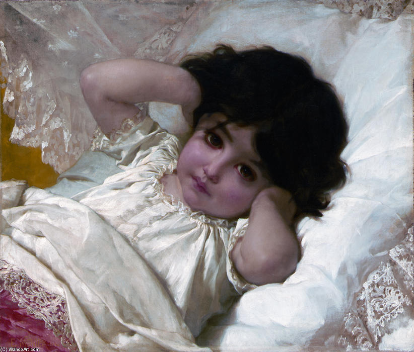Wikioo.org - The Encyclopedia of Fine Arts - Painting, Artwork by Emile Munier - Portrait of Marie­Louise
