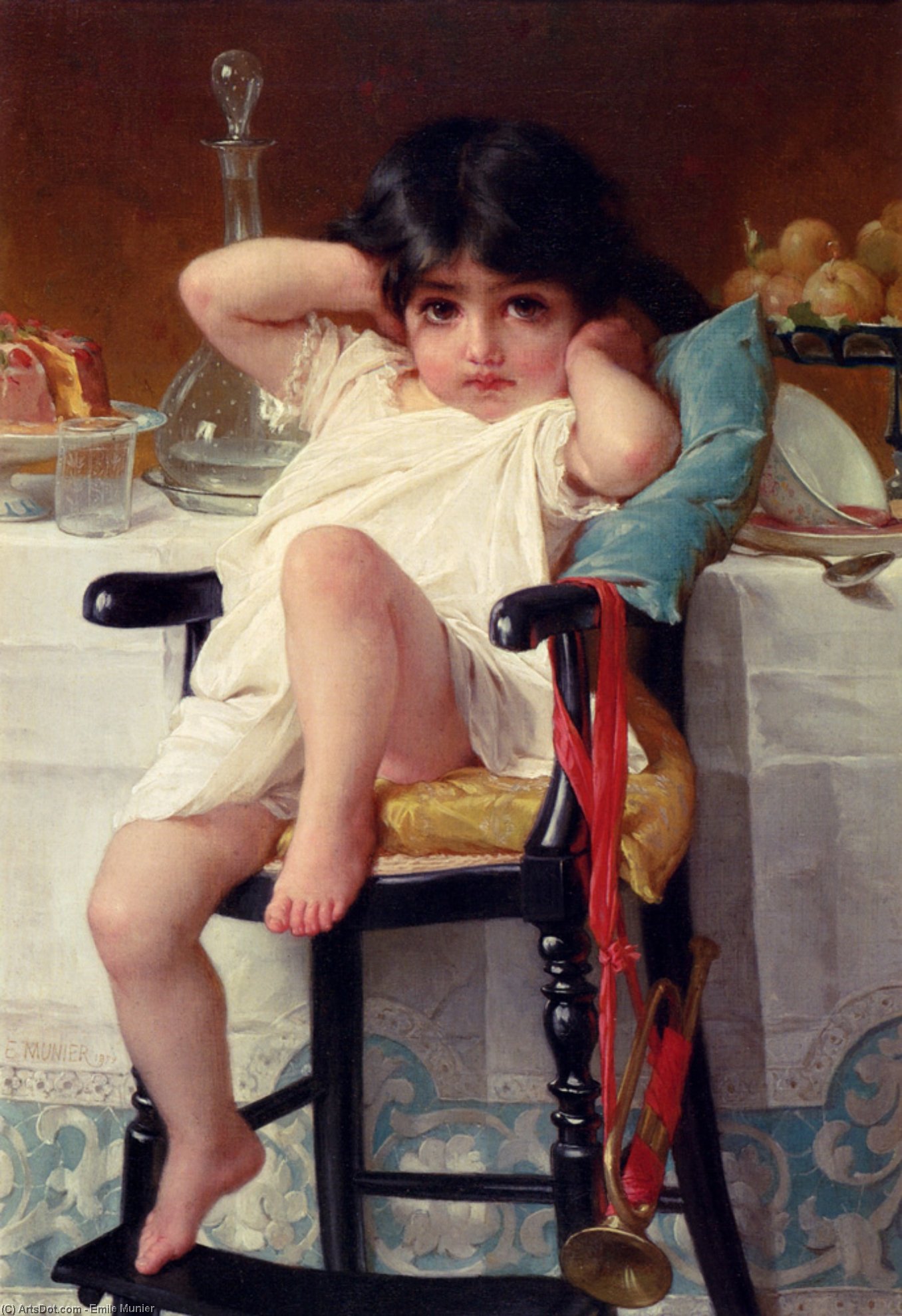 Wikioo.org - The Encyclopedia of Fine Arts - Painting, Artwork by Emile Munier - Sugar And Spice