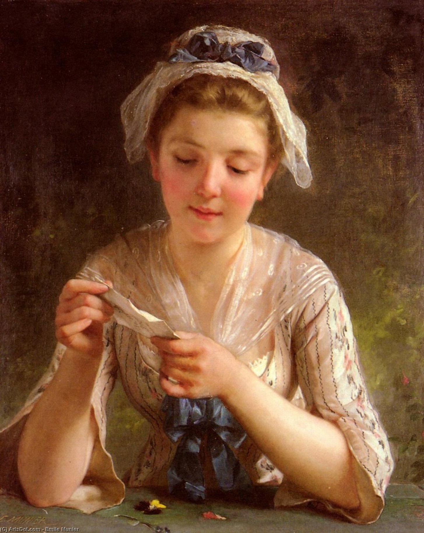 Wikioo.org - The Encyclopedia of Fine Arts - Painting, Artwork by Emile Munier - The letter