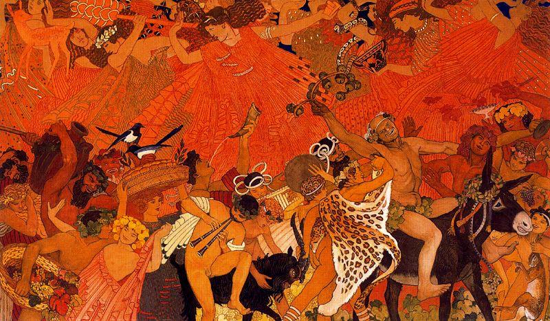 Wikioo.org - The Encyclopedia of Fine Arts - Painting, Artwork by Ernest Bieler - Autumn and wine