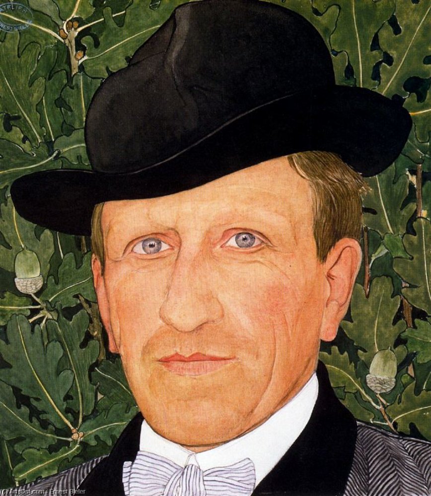 Wikioo.org - สารานุกรมวิจิตรศิลป์ - จิตรกรรม Ernest Bieler - Portrait of Gustave Doret