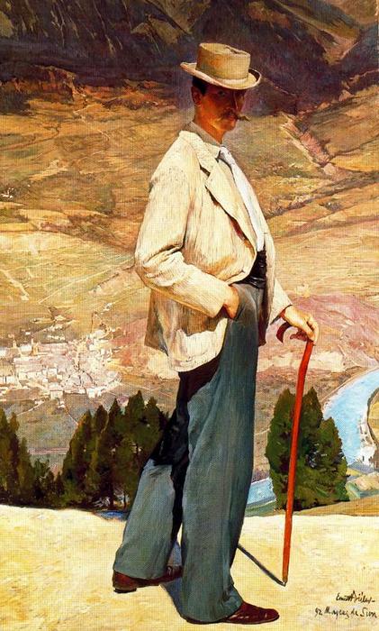 Wikioo.org - The Encyclopedia of Fine Arts - Painting, Artwork by Ernest Bieler - Portrait of the painter Otto Vautier