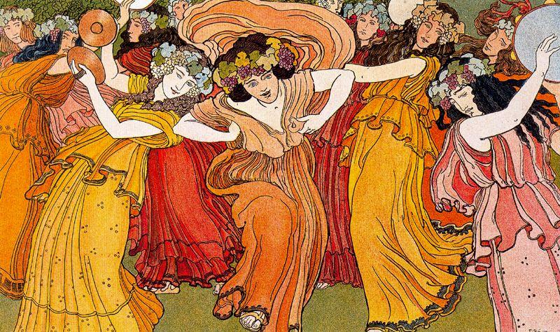 Wikioo.org - The Encyclopedia of Fine Arts - Painting, Artwork by Ernest Bieler - The Bacchae
