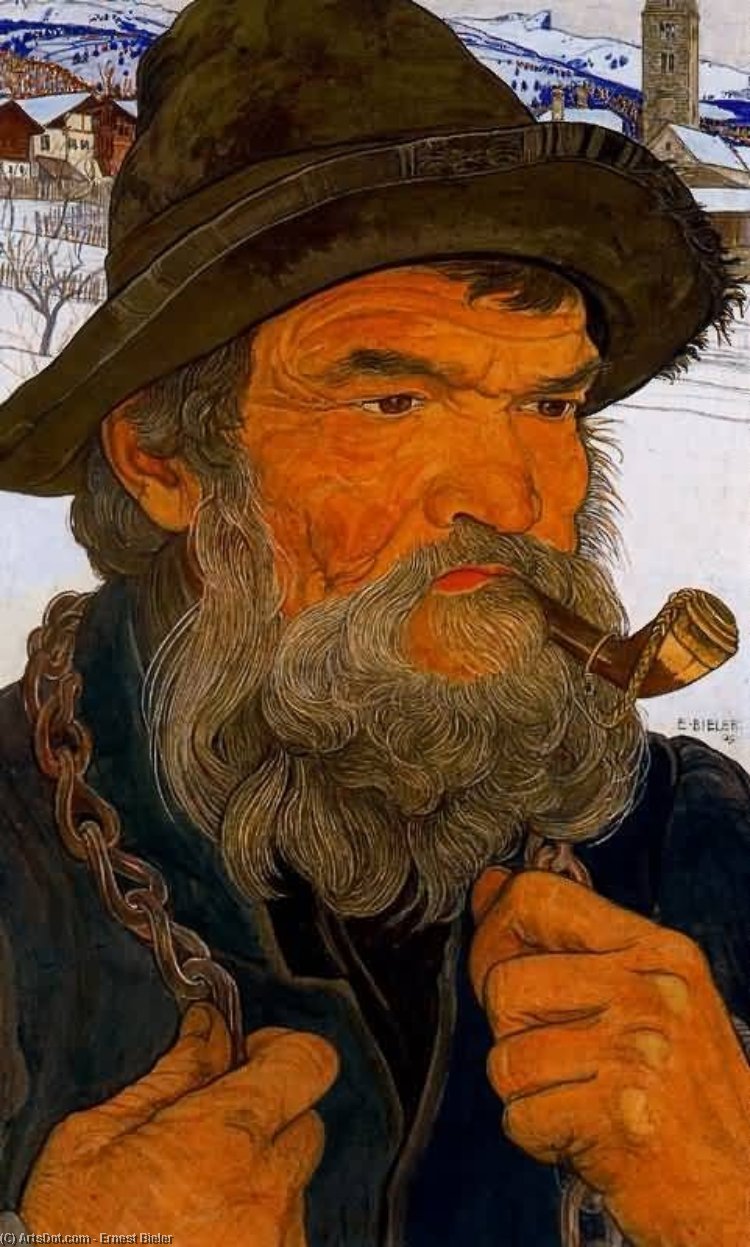 Wikioo.org - The Encyclopedia of Fine Arts - Painting, Artwork by Ernest Bieler - The Blacksmith