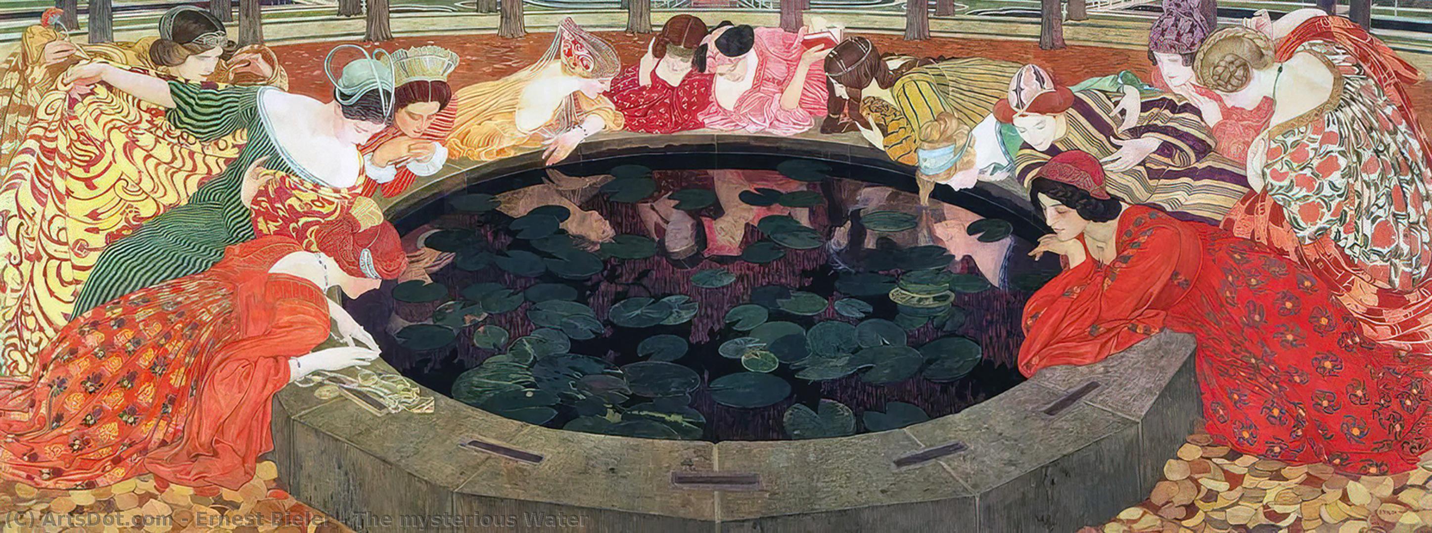 WikiOO.org - Güzel Sanatlar Ansiklopedisi - Resim, Resimler Ernest Bieler - The mysterious Water