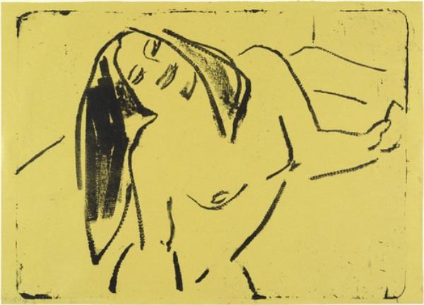 Wikioo.org - สารานุกรมวิจิตรศิลป์ - จิตรกรรม Ernst Ludwig Kirchner - Hannah Dancing