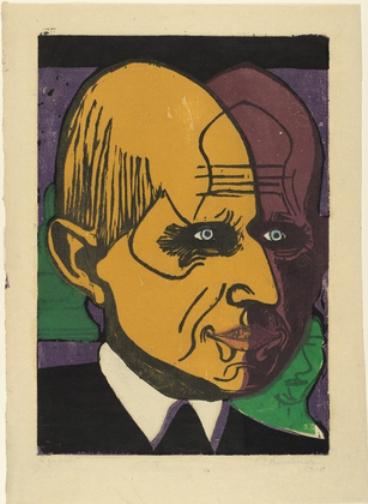 Wikioo.org - The Encyclopedia of Fine Arts - Painting, Artwork by Ernst Ludwig Kirchner - Head of Dr. Bauer