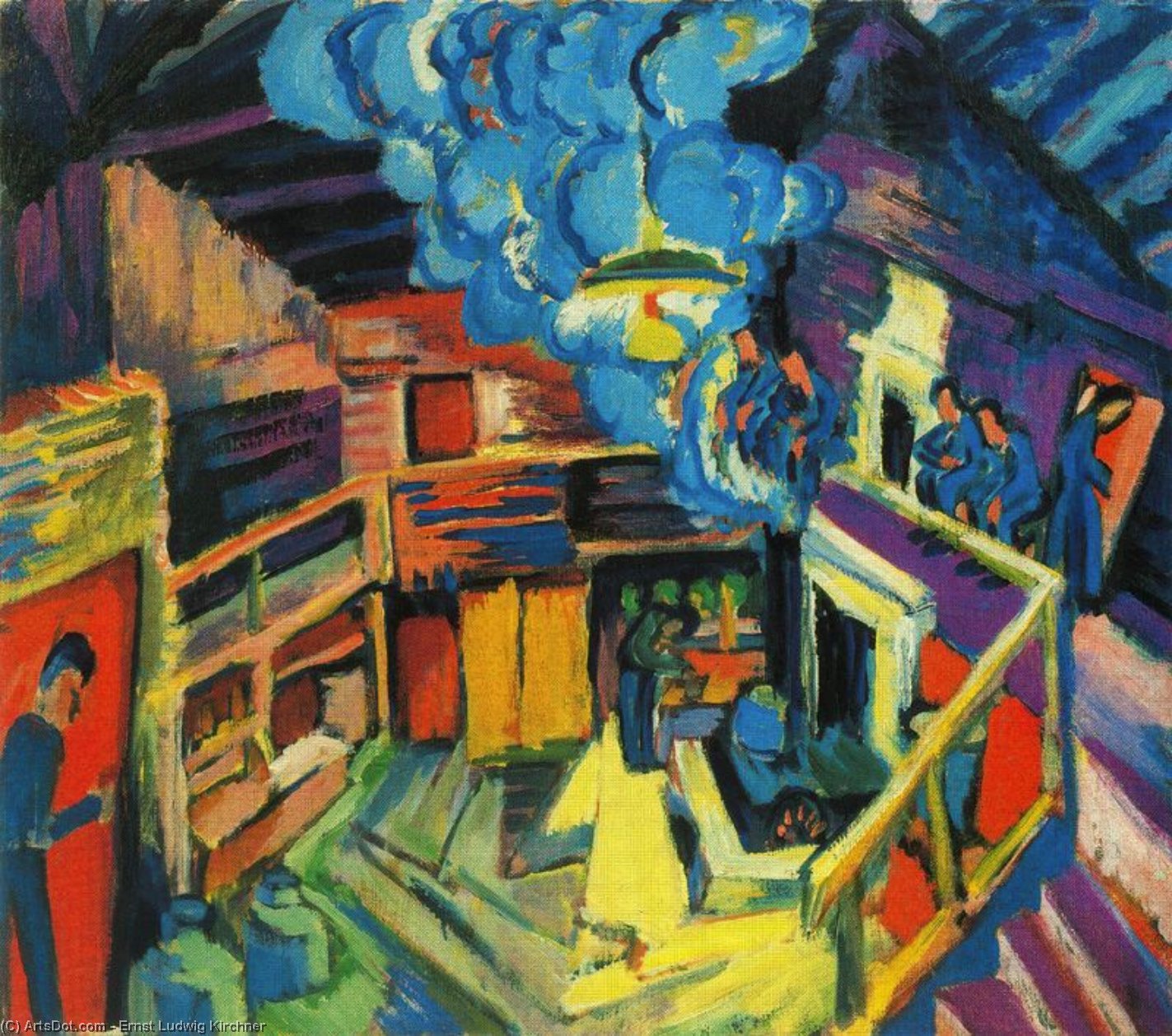 Wikioo.org - The Encyclopedia of Fine Arts - Painting, Artwork by Ernst Ludwig Kirchner - old hut