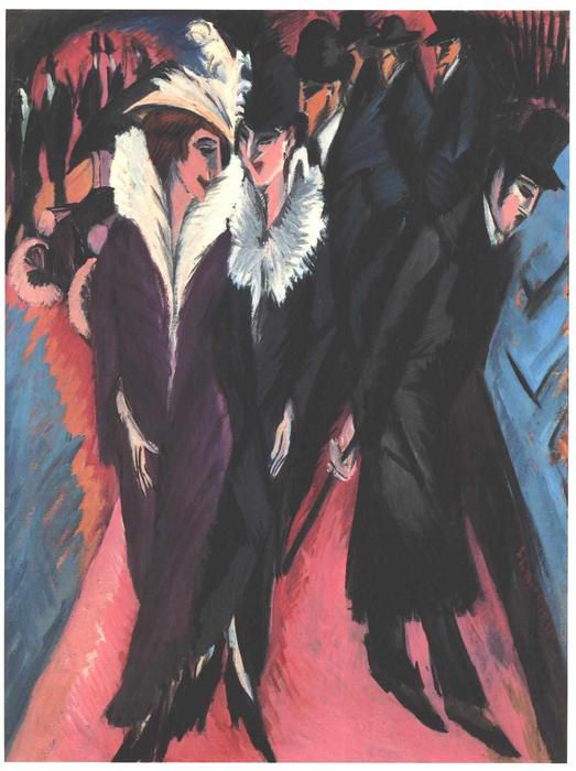 Wikioo.org - The Encyclopedia of Fine Arts - Painting, Artwork by Ernst Ludwig Kirchner - Street, Berlin