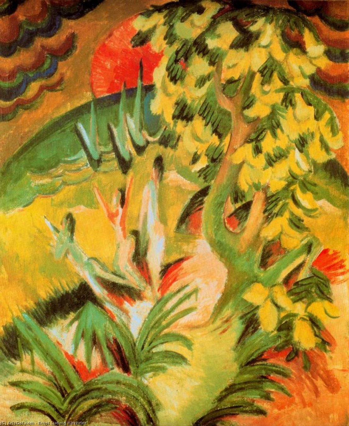 Wikioo.org – L'Encyclopédie des Beaux Arts - Peinture, Oeuvre de Ernst Ludwig Kirchner - le crique