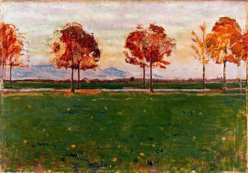 Wikioo.org - The Encyclopedia of Fine Arts - Painting, Artwork by Ferdinand Hodler - Autumn Landscape near Solothurn