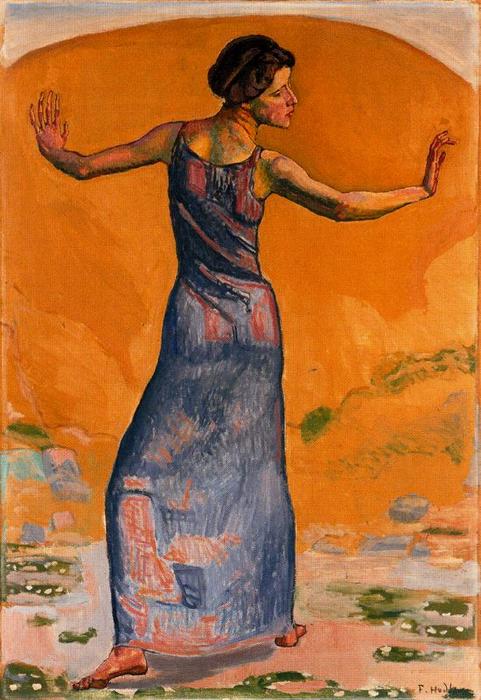 Wikioo.org - The Encyclopedia of Fine Arts - Painting, Artwork by Ferdinand Hodler - cheerful woman