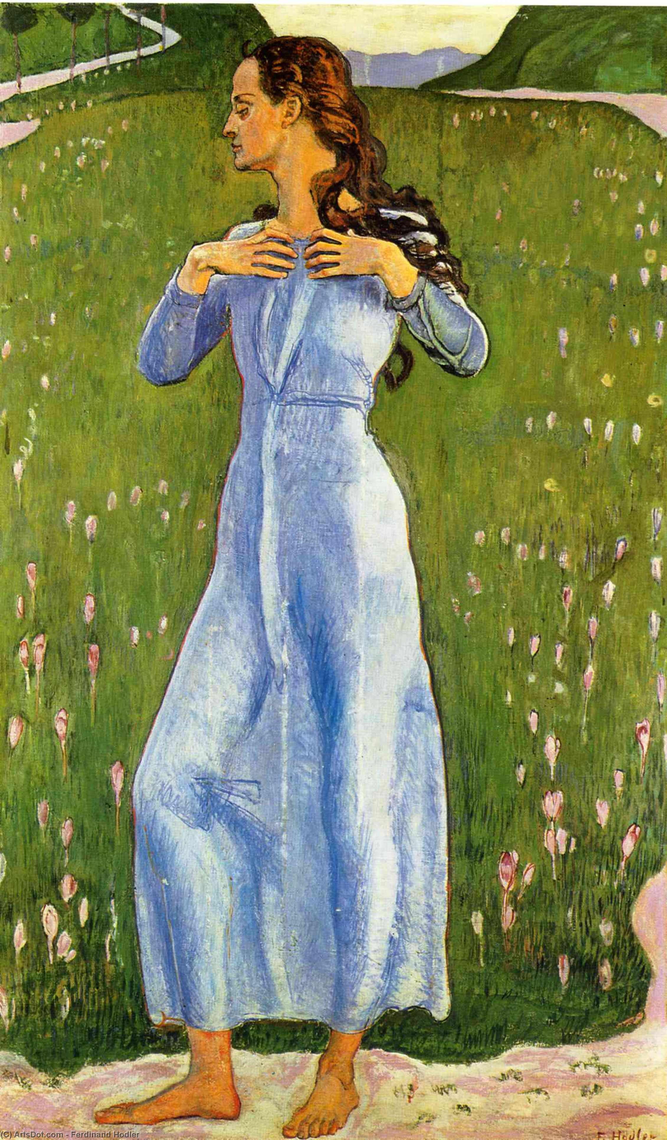 WikiOO.org - Encyclopedia of Fine Arts - Malba, Artwork Ferdinand Hodler - Emotion