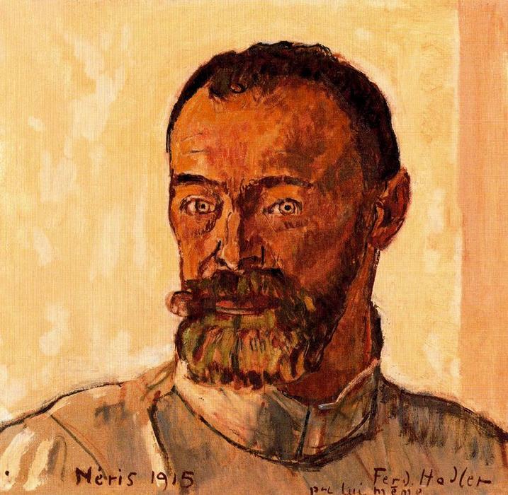 Wikioo.org - Bách khoa toàn thư về mỹ thuật - Vẽ tranh, Tác phẩm nghệ thuật Ferdinand Hodler - Self-portrait 1