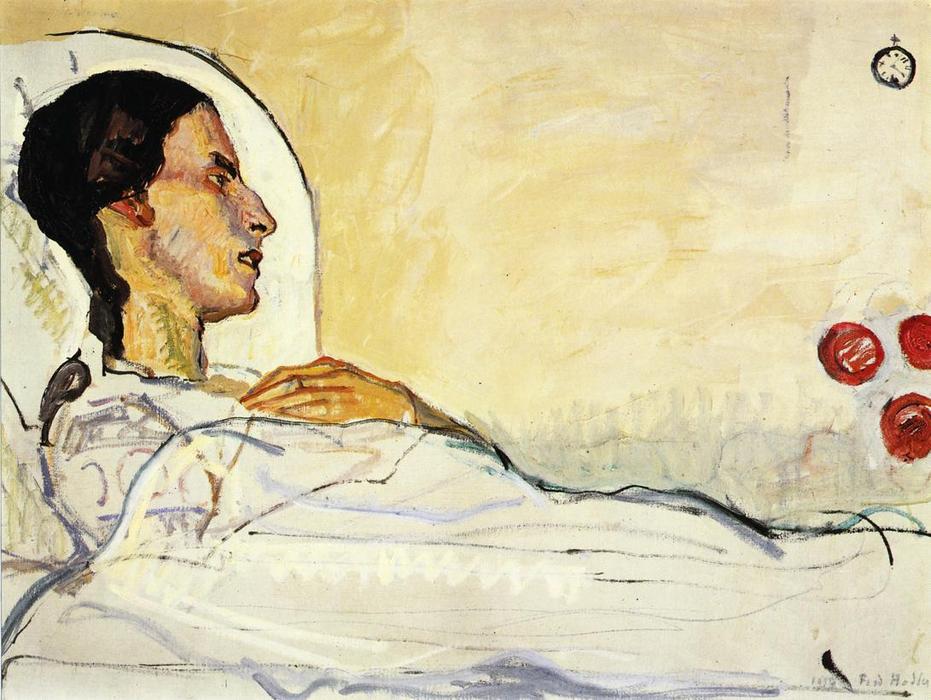 WikiOO.org – 美術百科全書 - 繪畫，作品 Ferdinand Hodler - 生病的情人节戈德DAREL