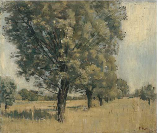 WikiOO.org - Encyclopedia of Fine Arts - Schilderen, Artwork Ferdinand Hodler - Trees