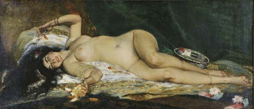 WikiOO.org - Encyclopedia of Fine Arts - Schilderen, Artwork Ferdinand Victor Léon Roybet - An Odalisque