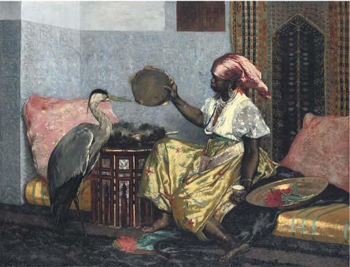 WikiOO.org - אנציקלופדיה לאמנויות יפות - ציור, יצירות אמנות Ferdinand Victor Léon Roybet - Tambourine girl