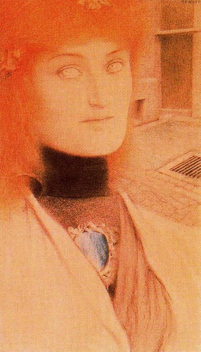 Wikioo.org - The Encyclopedia of Fine Arts - Painting, Artwork by Fernand Edmond Jean Marie Khnopff - Who Shall Deliver Me