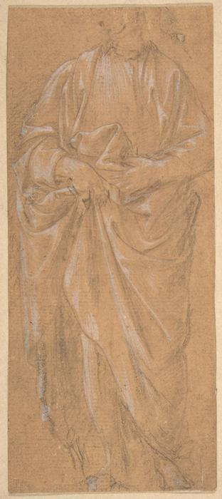 Wikoo.org - موسوعة الفنون الجميلة - اللوحة، العمل الفني Filippino Lippi - Standing Male Figure