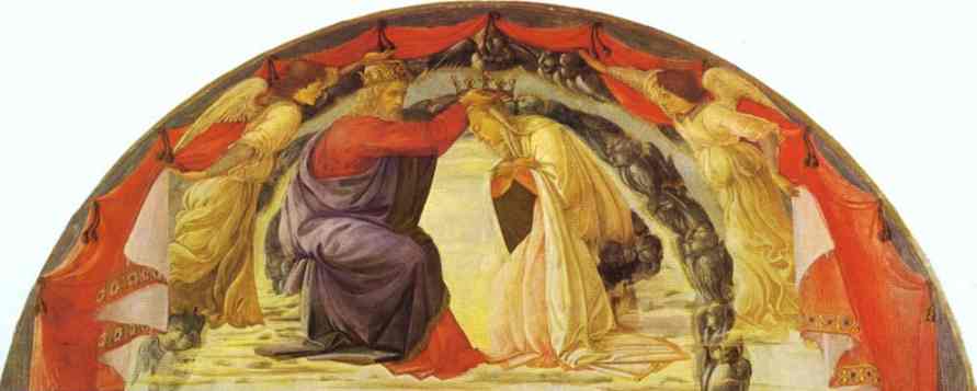 Wikioo.org - The Encyclopedia of Fine Arts - Painting, Artwork by Filippino Lippi - The Coronation of the Virgin