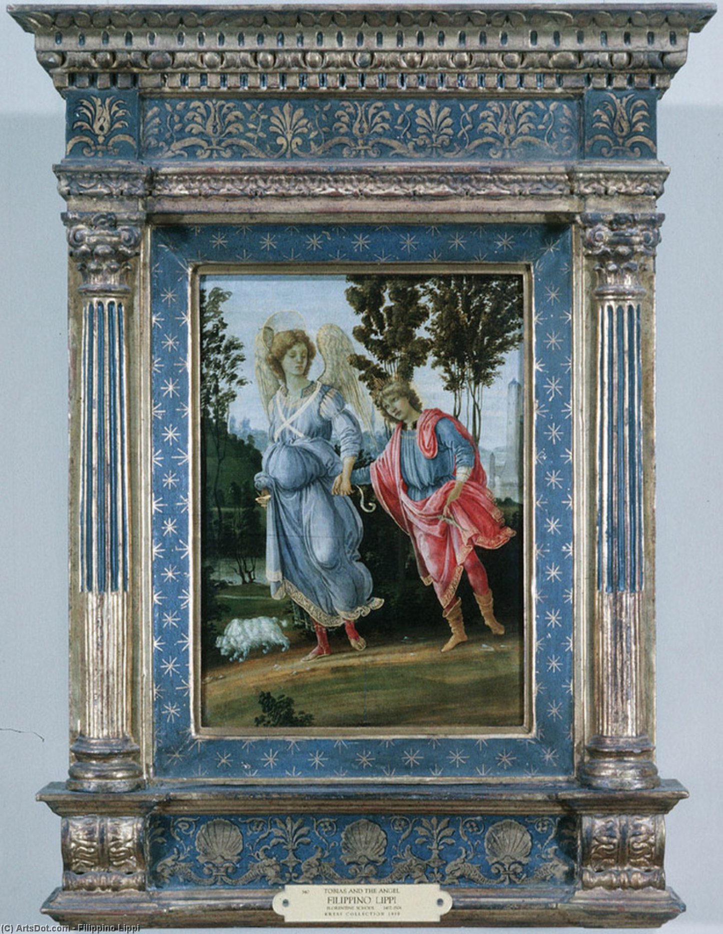 Wikioo.org - Bách khoa toàn thư về mỹ thuật - Vẽ tranh, Tác phẩm nghệ thuật Filippino Lippi - Tobias and the Angel