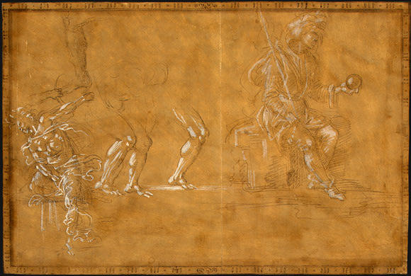 WikiOO.org - Encyclopedia of Fine Arts - Schilderen, Artwork Filippino Lippi - Various Figure Studies