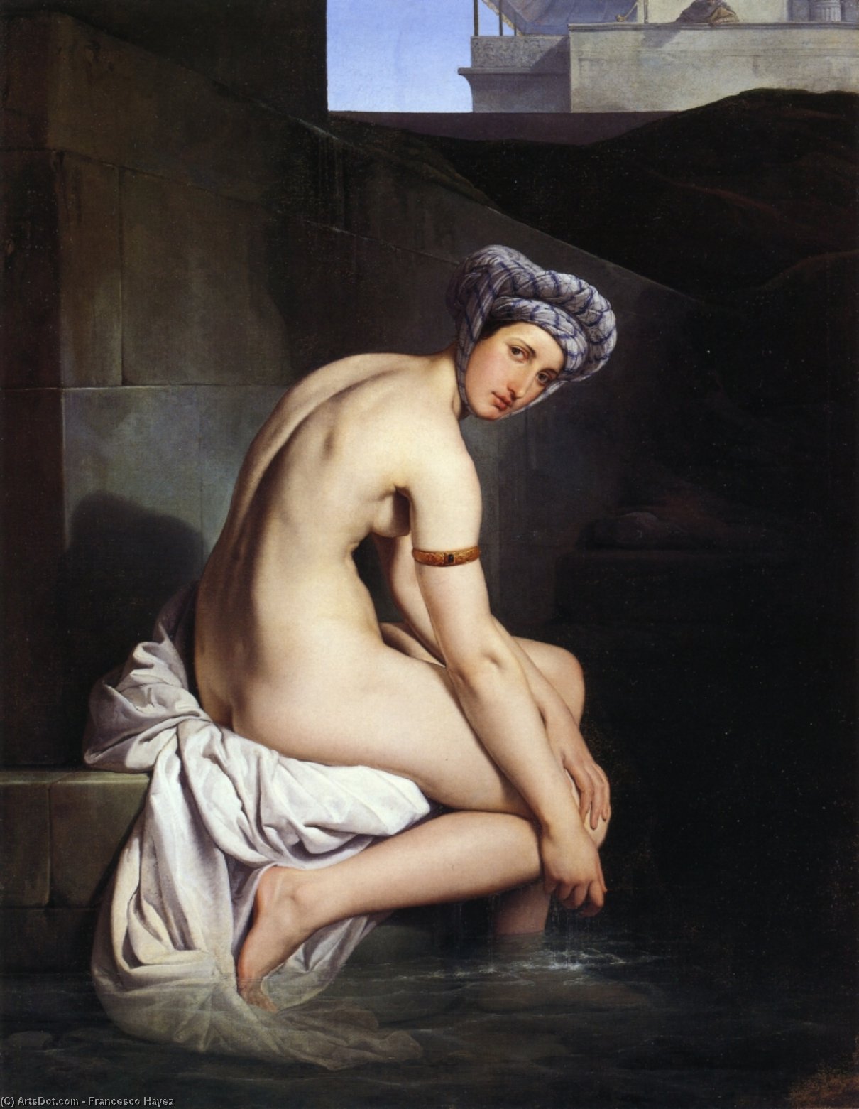 Wikioo.org – L'Enciclopedia delle Belle Arti - Pittura, Opere di Francesco Hayez - Bathsheba