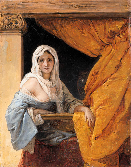 WikiOO.org - Encyclopedia of Fine Arts - Målning, konstverk Francesco Hayez - Odalisque