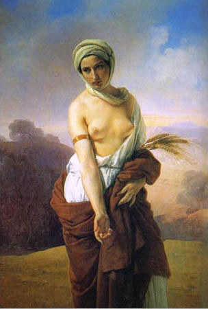 WikiOO.org - Encyclopedia of Fine Arts - Malba, Artwork Francesco Hayez - Ruth